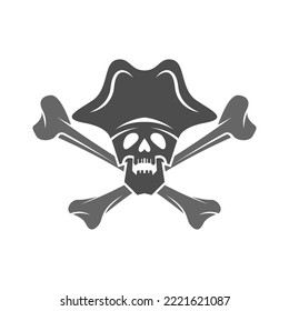 Pirate logo icon design illustration vector
