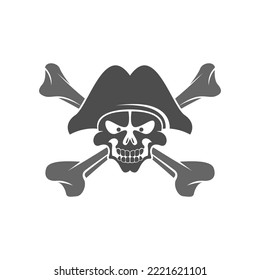 Pirate logo icon design illustration vector