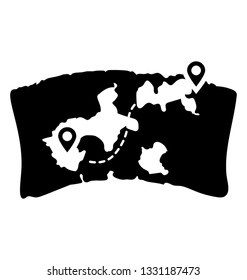 Pirate ma, glyph vector icon.