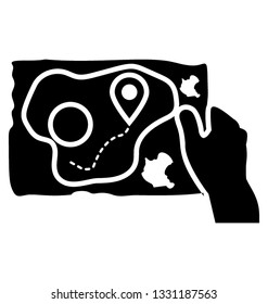 Pirate ma, glyph vector icon.