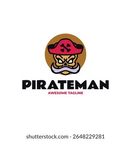 Pirate Man Headmark Logo Design