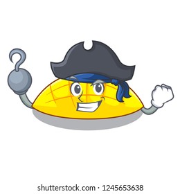 Pirate mango slices isolated on the mascot