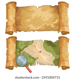 Pirate Map Vector Design Illustration