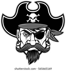 Pirate Mascot Illustration svg