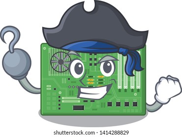 Pirate motherboard isolated with in the characater