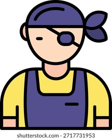 Pirate New Creative Vector Icon Design
