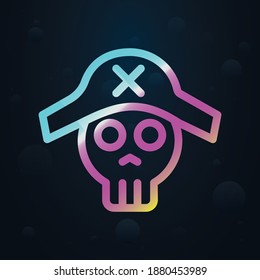Pirate nolan icon. Simple thin line, outline vector of seaside icons for ui and ux, website or mobile application