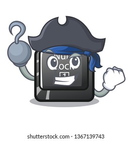 Pirate num lock isolated with the character