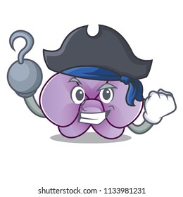 Pirate orchid flower character cartoon
