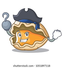 Pirate oyster character cartoon style