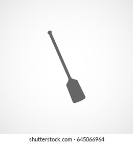 Pirate Paddle Flat Icon On White Background