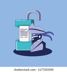 pirate with padlock data privacy