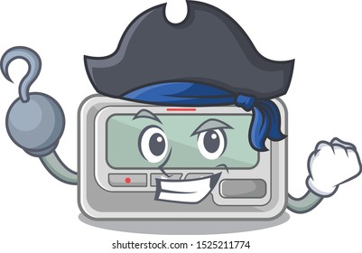 Pirate pager with in the mascot shape