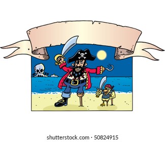 Pirate & Parrot Banner