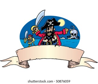 Pirate, Parrot & Banner