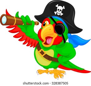 Pirate Parrot Cartoon