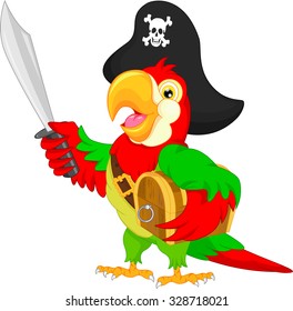 pirate parrot cartoon