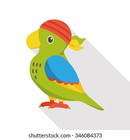 Pirate Parrot flat icon