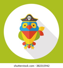Pirate Parrot flat icon