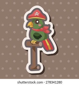 pirate parrot theme elements