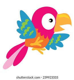 Pirate parrot vector illustration 
