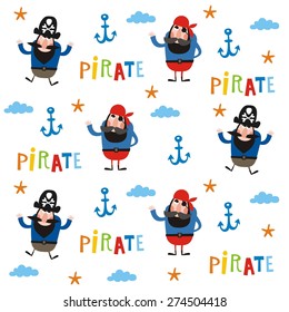 pirate party decoration vector design