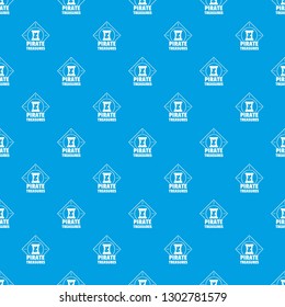 Pirate pattern vector seamless blue repeat for any use