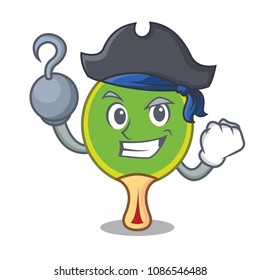 Pirate ping pong racket character cartoon