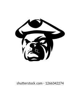 Pirate Pit Bull Dog Logo Template
