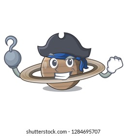 Pirate Pluto saturn isolated in with mascot