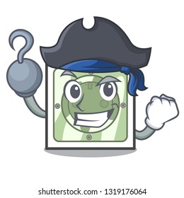 Pirate power socket in the character shape