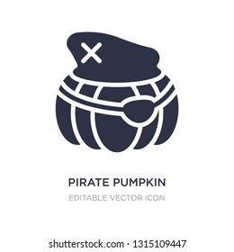 pirate pumpkin icon on white background. Simple element illustration from Other concept. pirate pumpkin icon symbol design.