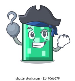 Pirate rectangle character cartoon style