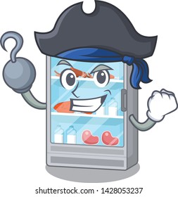 Pirate refrigerator isolated with in the character