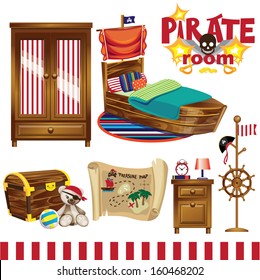 Pirate Ship Interior Stock Vectors Images Vector Art