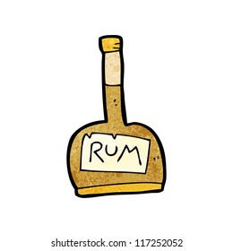 pirate rum bottle cartoon