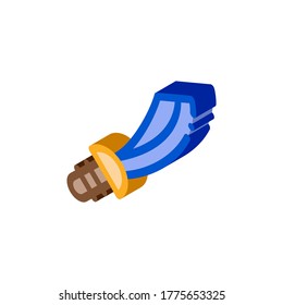 Pirate Saber Icon Vector. Isometric Pirate Saber isometric sign. color isolated symbol illustration