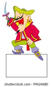 the pirate with a sabre