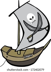 pirate sailboat