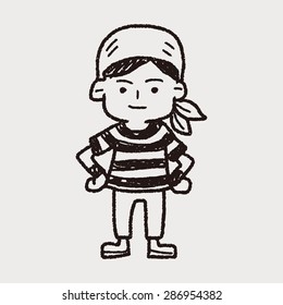 pirate Sailor doodle