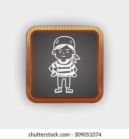pirate Sailor doodle