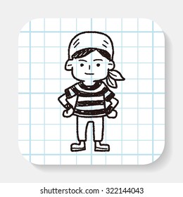pirate Sailor doodle