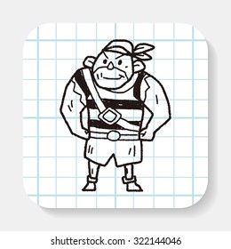 pirate Sailor doodle