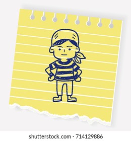 pirate Sailor doodle
