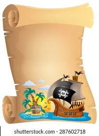 Pirate scroll theme image 2 - eps10 vector illustration.