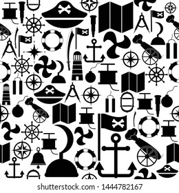 pirate seamless pattern background icon.