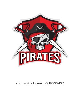 pirate with shield and sword 