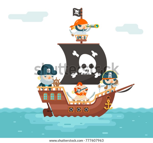 海賊船乗組員のフィリバスター コルセイアー シードッグ船員