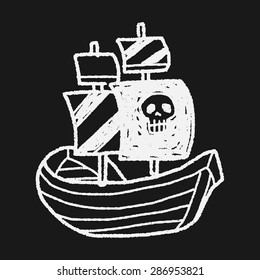 pirate ship doodle
