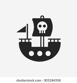 pirate ship icon
